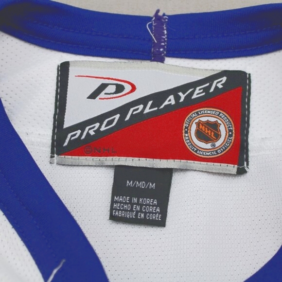 Toronto Maple Leafs Jersey (VTG) - Home White by Pro Player - Men's Medium - Picture 9 of 9